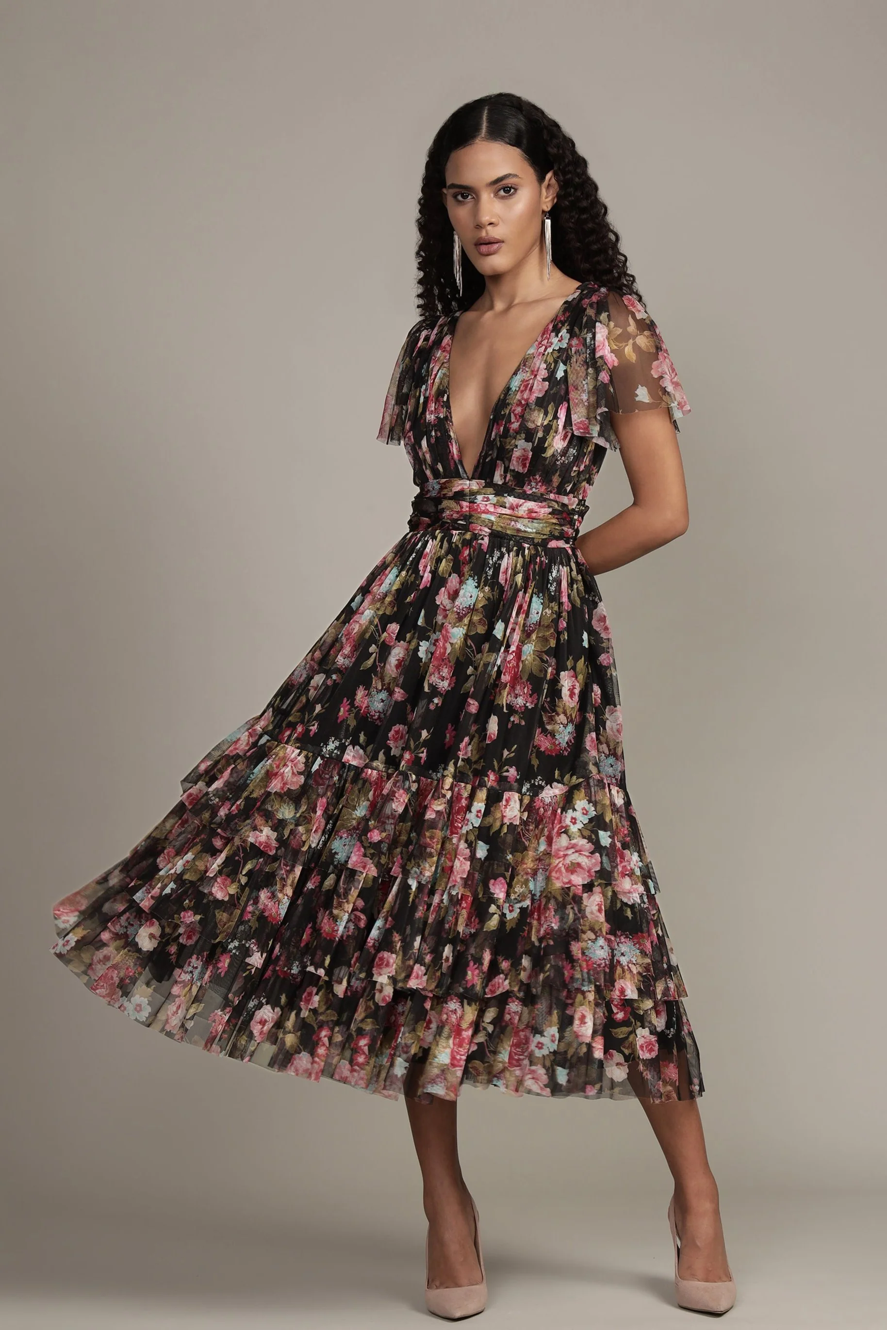 Dress Floral Midi
